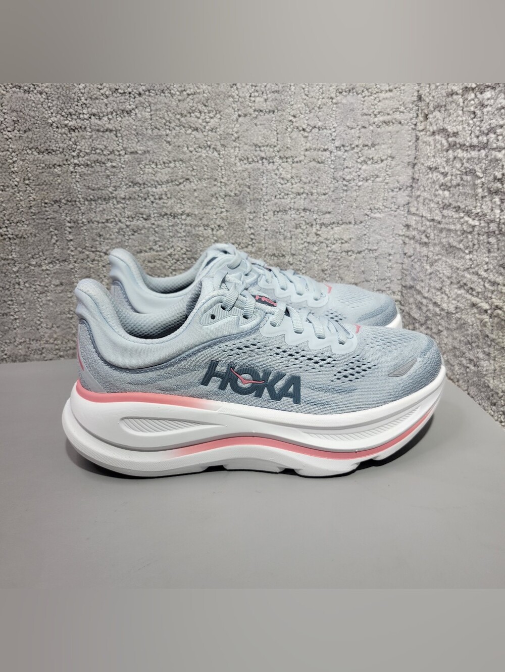 Hoka One One Bondi 9 Wide Women's Size US 5.5D Mineral Blue/Washed Blue Sneakers - Picture 11 of 13